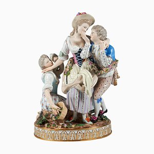 Statuetta rococò di JC Schoenheit per Meissen, 1870