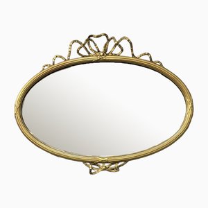 Antique Victorian Oval Gilt Mirror