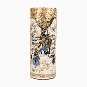 Grand Vase en Faïence de Satsuma, 19ème Siècle