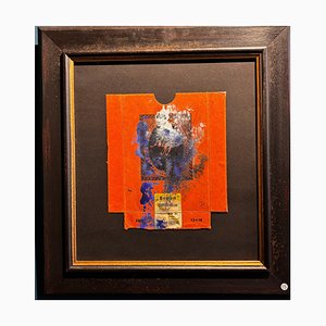 Dora Maar, Orange Composition, Oil on Agfa Packaging Cardboard, 1950s