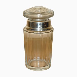 Antikes Schmuckglas aus Sterling Silber & geschliffenem Kristallglas von Henry Perkins & Sons, 1904