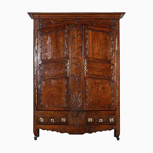 Large 18th Century French Oak Armoire, 1790s