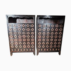 19th Century Chinese Pharmacy Cabinets, 1860, Set of 2