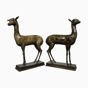 Fawns from the Villa Dei Papiri, Herculaneum, 1950, Bronzes, Set of 2