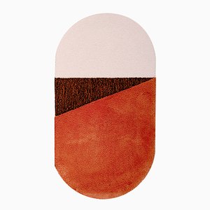 Medium RG Orange/Brown Oci Rug by Seraina Lareida for Portego