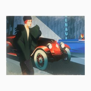 Danuta Dabrowska-Siemaszkiewicz, Red Renault, 2010s, Screen Print