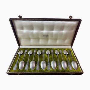 Kleine antike Löffel, 1900, 12 Set