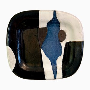 Ceramic Plate by Jacques Pouchain, 1960s