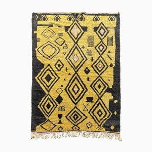 Moroccan Handwoven Abstract Wool Rug
