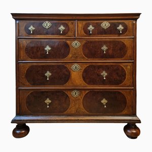 William and Mary Walnut Chest of Drawers