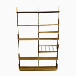 Mid-Century Walnut Wall Shelf, 1950s