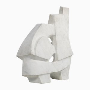 Französischer Künstler, Große abstrakte organische Skulptur, 1970er, Marmor