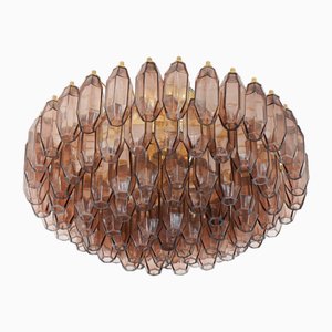 Prismatico Amethyst Compact Glass Chandelier by Silvio Piattelli