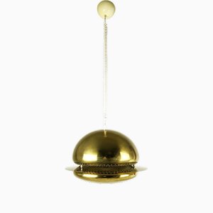 Lampada a sospensione Nictea in ottone e vetro di Tobia & Afra Scarpa per Flos, 1971