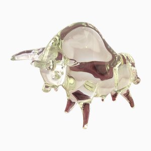 Murano Glass Bull, 1990s