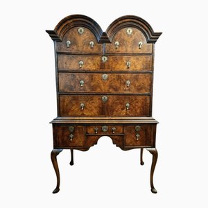 William & Mary Domed Walnut Chest on Stand