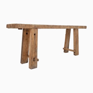 Antique Elm Console, 1900