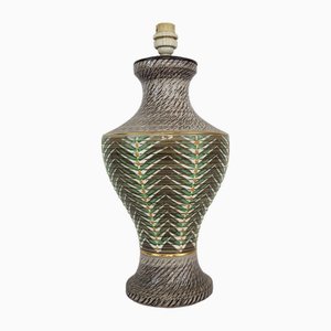 Art Deco Sandstone Table Lamp by Jacques Breugnot, 1950s