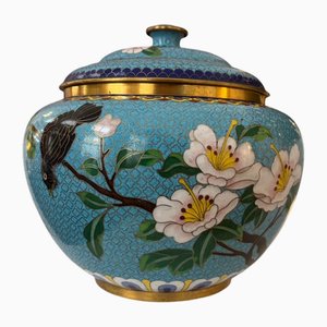 Bol Cloisonné avec Couvercle, 19ème Siècle, Chine