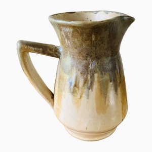Vintage Glazed Ceramic Pitcher by Jeb, 40s