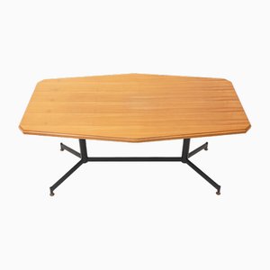 Table with Wooden Top and Metal Structure, 1950s