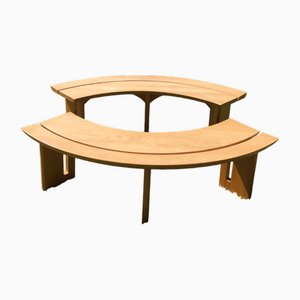 Bancs Vintage par Pierre Chapo, 1973, Set de 2