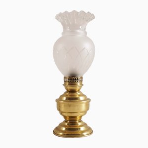 Art Nouveau Table Lamp in Gilded Brass, 1930