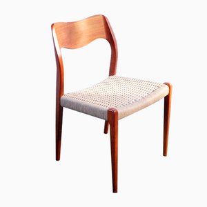 Dänische Teak Stühle Modell 71 von Niels O. Møller, 1960er, 4er Set