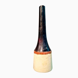 Moderne Italienische Vase aus glasierter Keramik von Bruno Gambone, Italien, 1970er