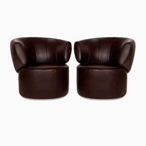 Set of 684 Leather Armchairs from Rolf Benz