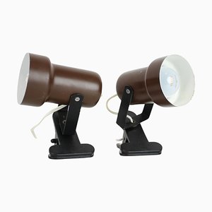 Table Lamps with Clip, Czechoslovakia, 1970s