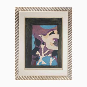 Georges Braque, Oiseau et Lotus, Lithograph, 1963