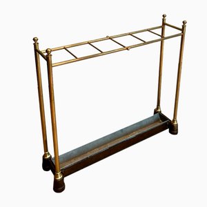 Brass and Cast Iron Umbrella Stand