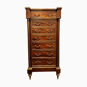 19th Century Louis XVI Four Drawers Secretary Flap, France, 1850s