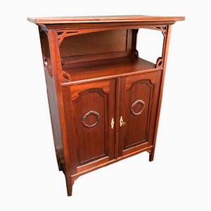 Antique Art Nouveau Cabinet in Mahogany