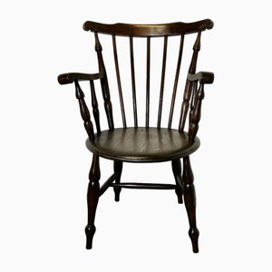 19th Century Windsor Country Penny Seat Carver Chair, 1890s