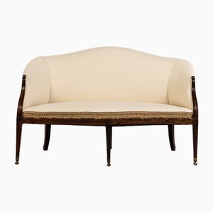 Small 18th Century George III English Mahogany Sofa