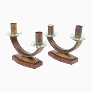 French Art Deco Table Lamps, 1940, Set of 2