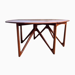 Table Mid-Century Scandinave en Teck par Niels Koefoed, Danemark, 1960s