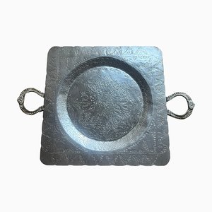 Metal Silver Serving Tray