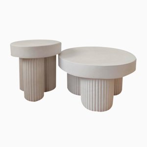 Nesting Tables in Fiber-Reinforced Concrete, Set of 2