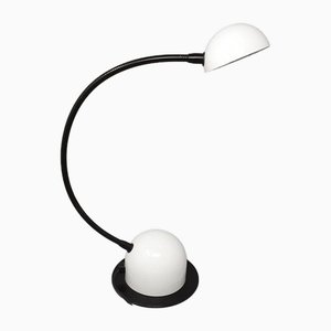Lampe de Bureau Vintage Blanche par Veneta Lumi, 1970s
