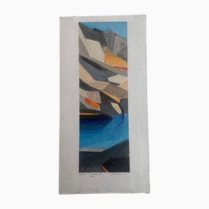 Sergiusz Powalka, Wyzni Wielki Furkutny Staw (Tatra-See), 2021, Acryl auf Karton