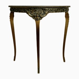Simulated Marble and Gilt Free Standing Console Table, 1940s