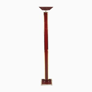 Vintage Brass and Acrylic Floor Lamp, 1970s