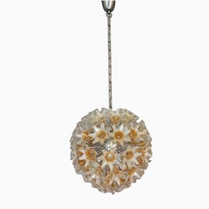 Murano Glass Ceiling Lamp by Toni Zuccheri for Veart, 1960s