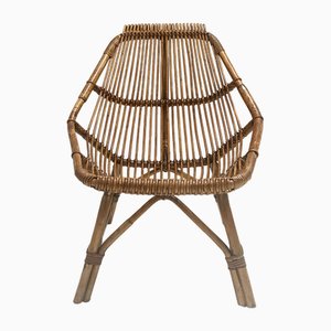 Vintage Stuhl aus Bambus, 1950er