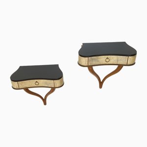 Vintage Wall Consoles, 1950s, Set of 2