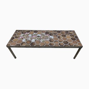 Enameled Stoneware Coffee Table by Roger Capron 1960s