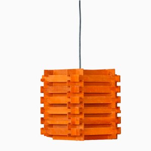 Vintage Danish Teak Lamp, 1970s